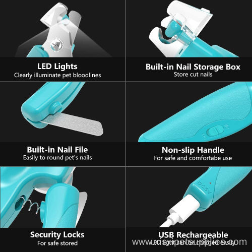 Pet Nail Clipper USB Rechargeable pet nail clipper